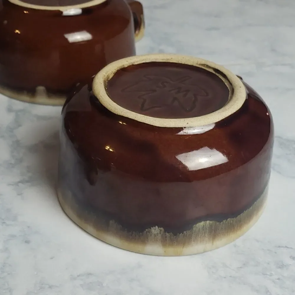 Monmouth Brown Western Vintage Soup Cups‎